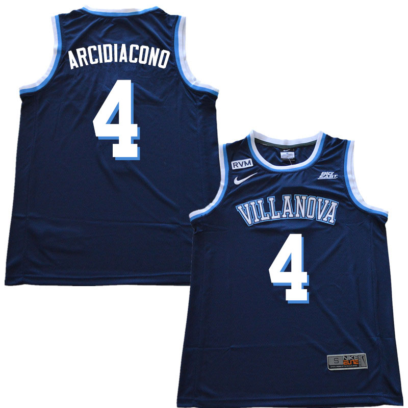 2019 Men #4 Chris Arcidiacono Villanova Wildcats College Basketball Jerseys Sale-Navy - Click Image to Close